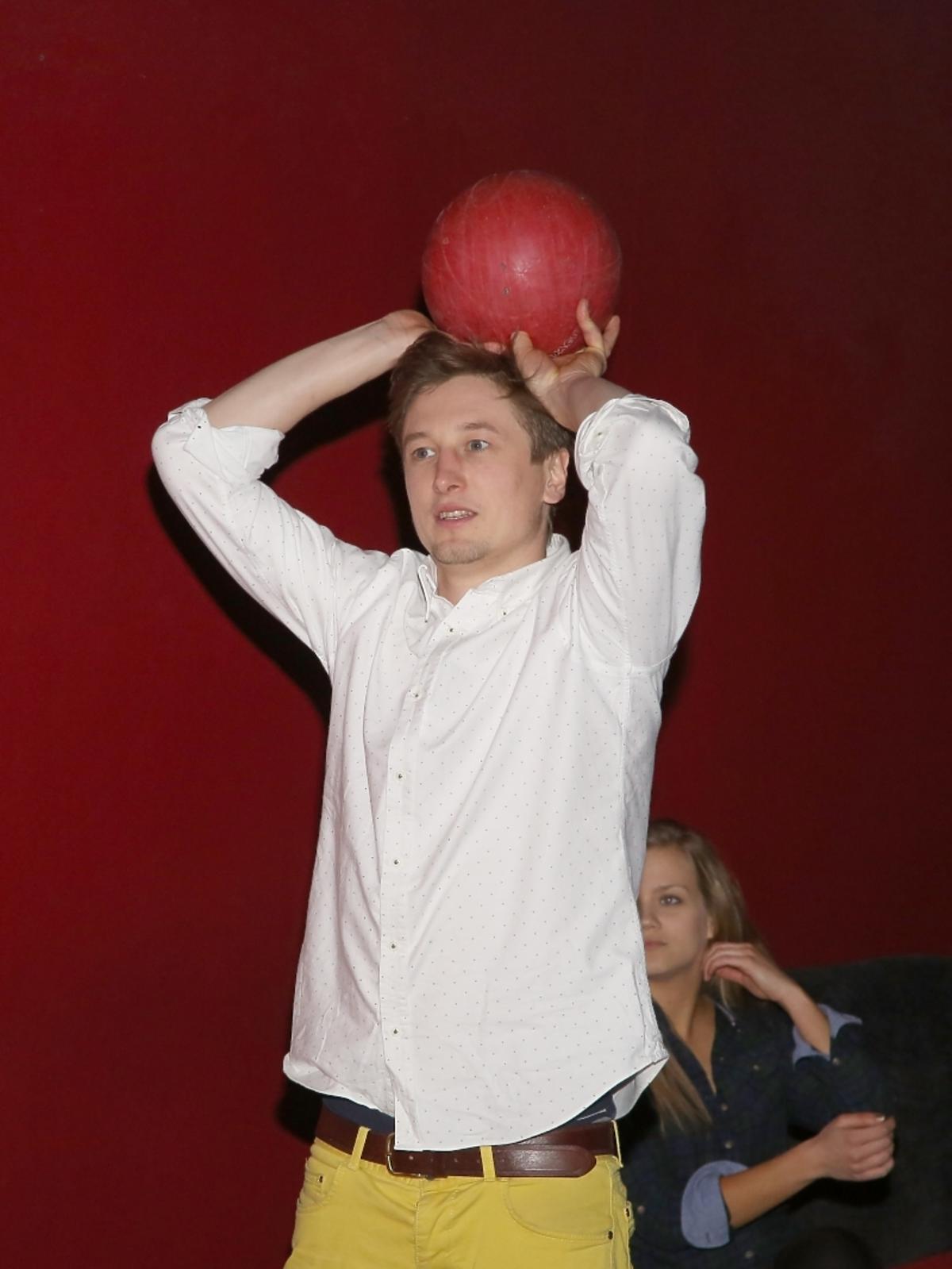 Grzegorz Łapanowski na kręglach