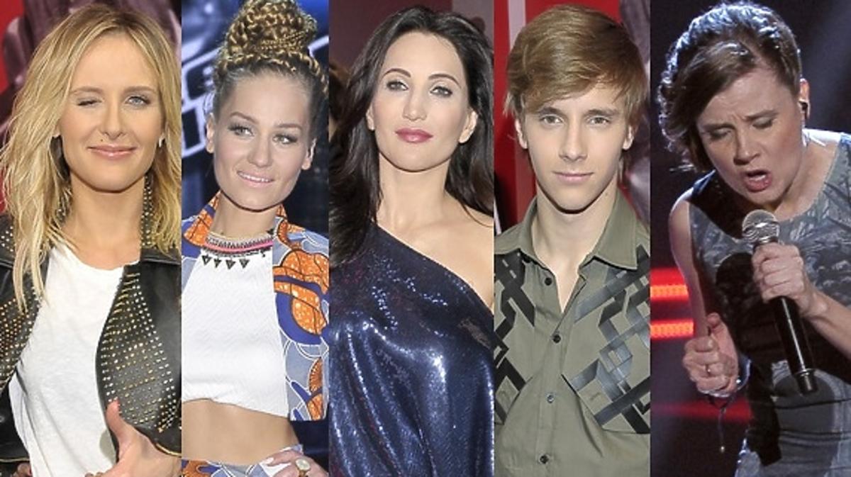 Gwiazdy i uczestnicy podczs pierwszego odcinka "The Voice of Poland 2