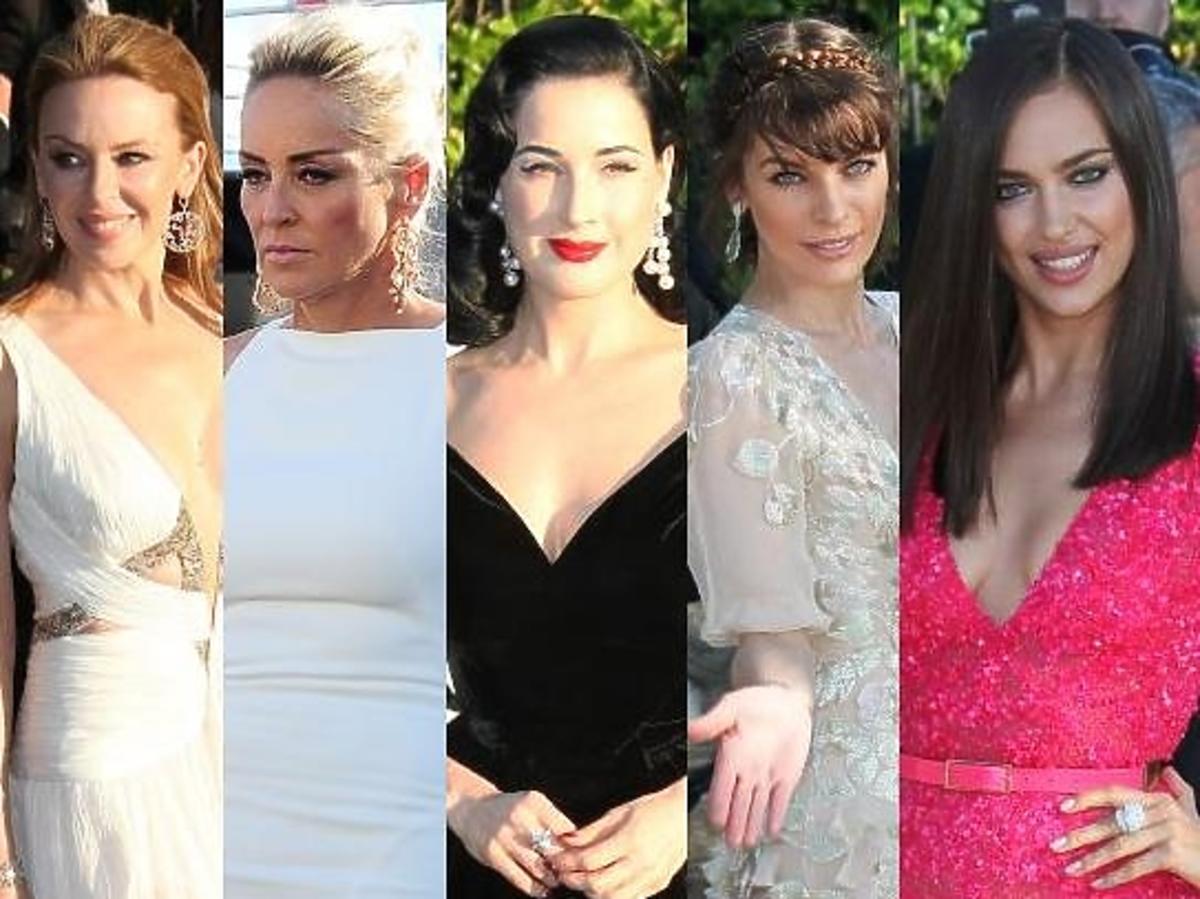 Gwiazdy na AMFAR Charity Aids Gala w Cannes