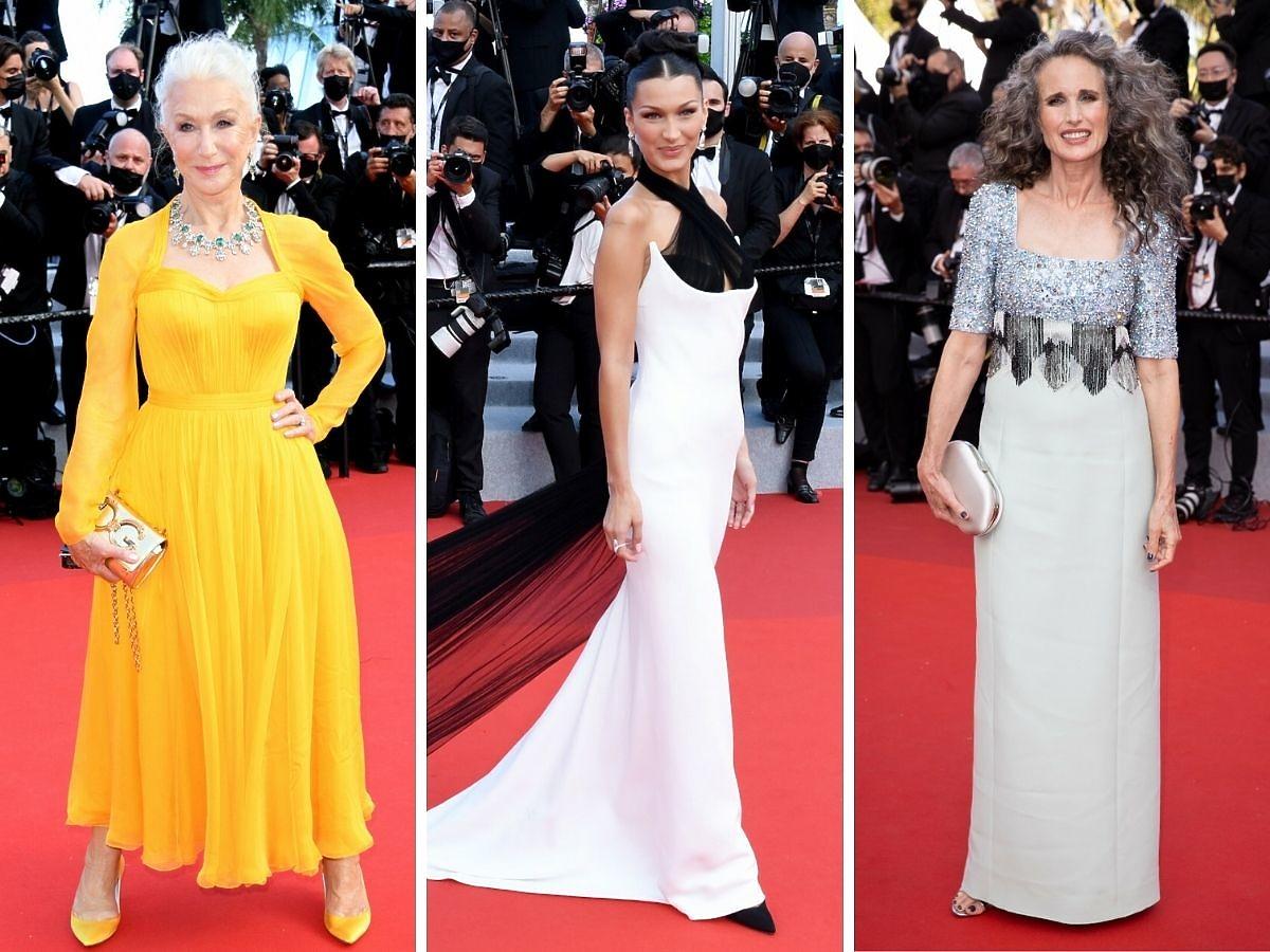 Gwiazdy na festiwalu w Cannes 2021 helen Mirren Bella Hadid Andie McDowell