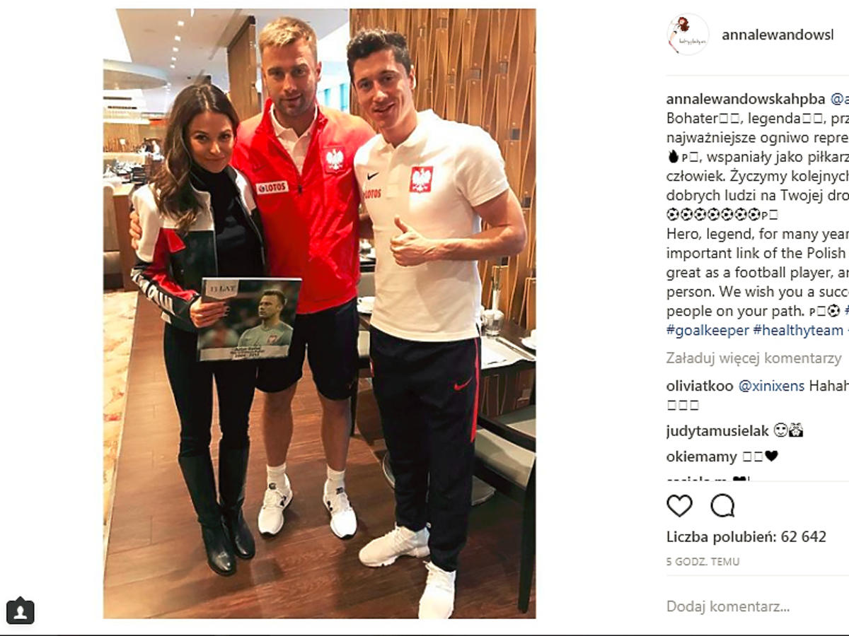 Gwiazdy żegnają Artura Boruca - Anna Lewandowska