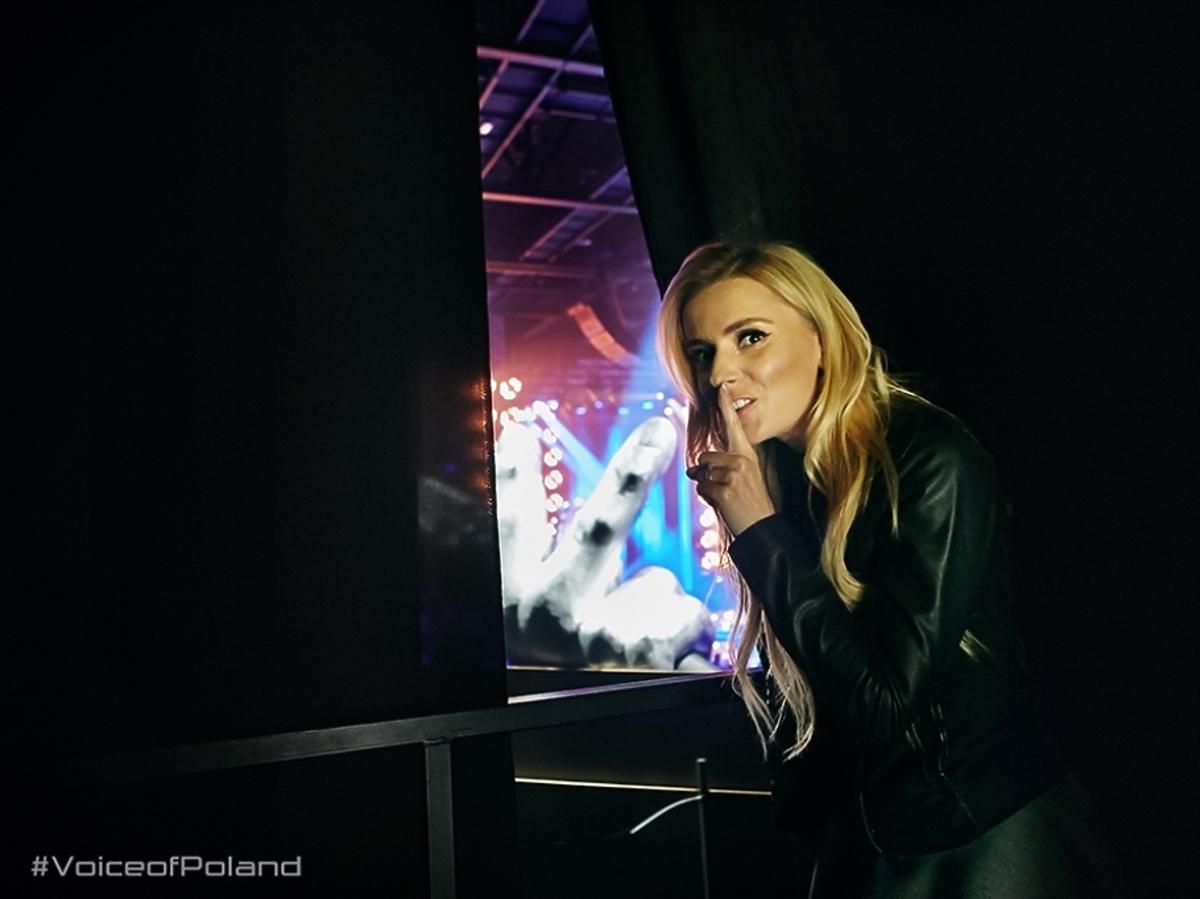 Halina Mlynkova na planie The Voice of Poland 6