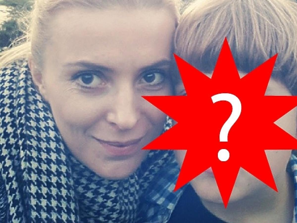 Halina Mlynkowa z synem Piotrem