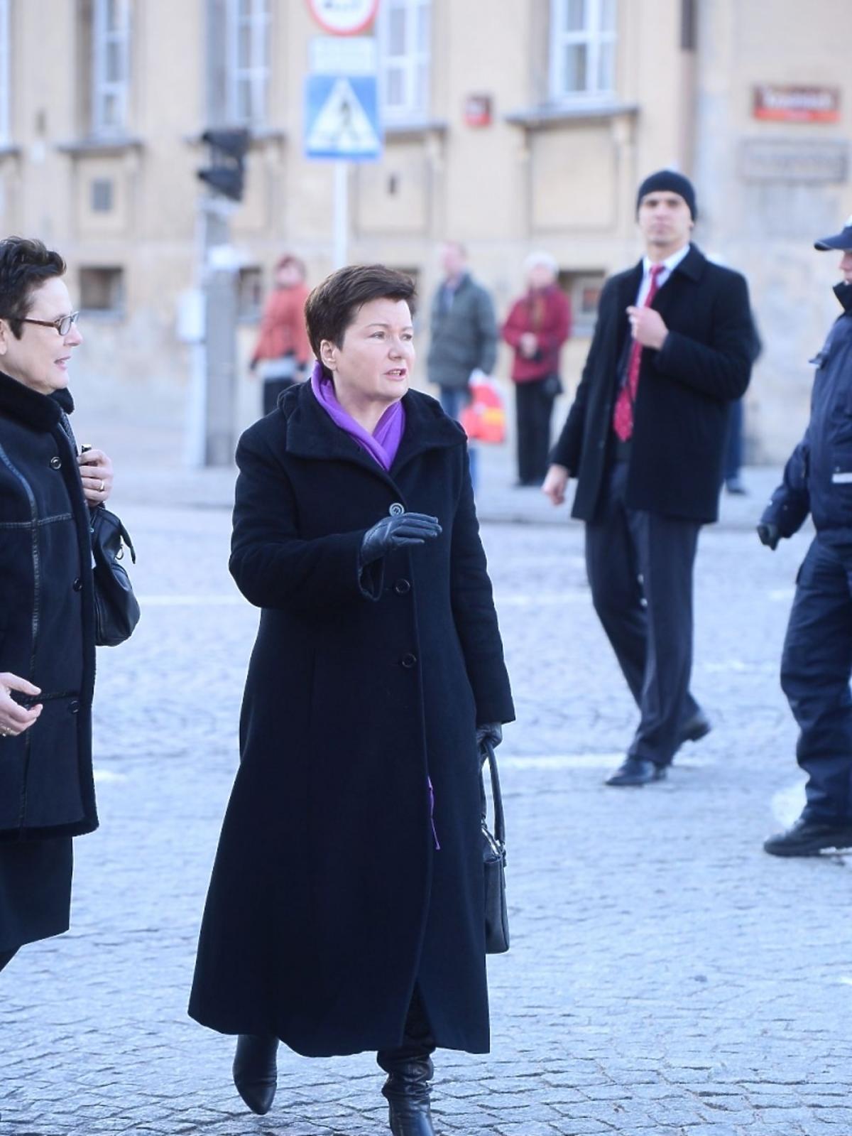 Hanna Gronkiewicz-Waltz na pogrzebie Józefa Oleksego