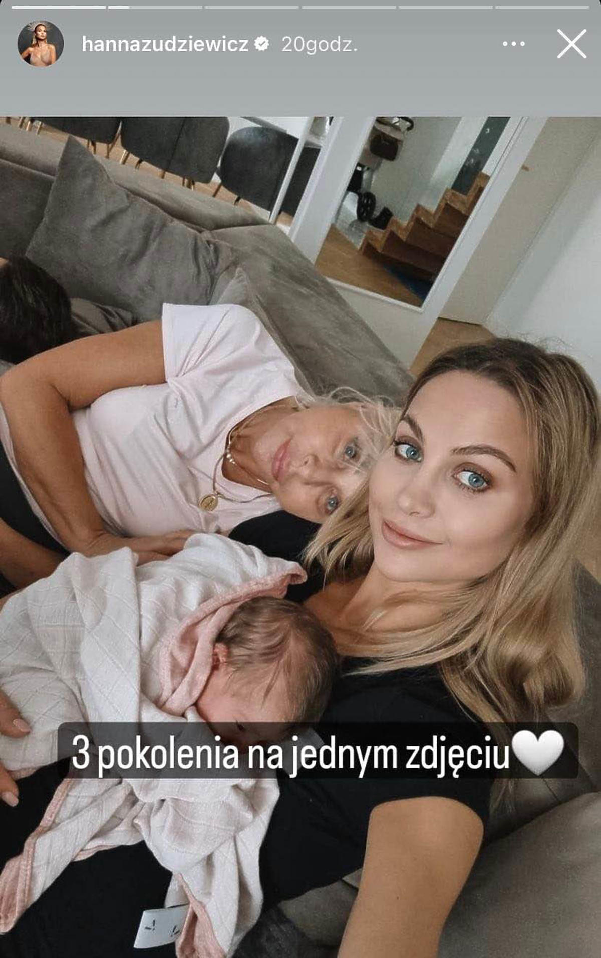 Hanna Żudziewicz z mamą i córką