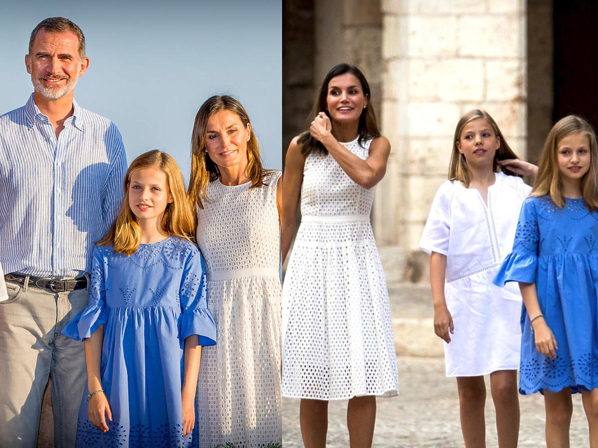 Hiszpańska rodzina królewska na wakacjach