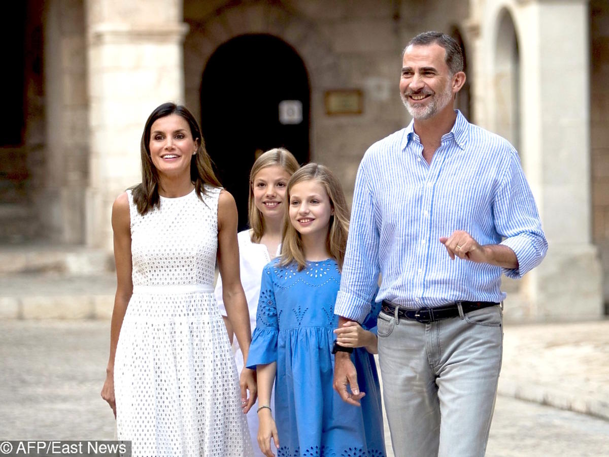 Hiszpańska rodzina królewska na wakacjach