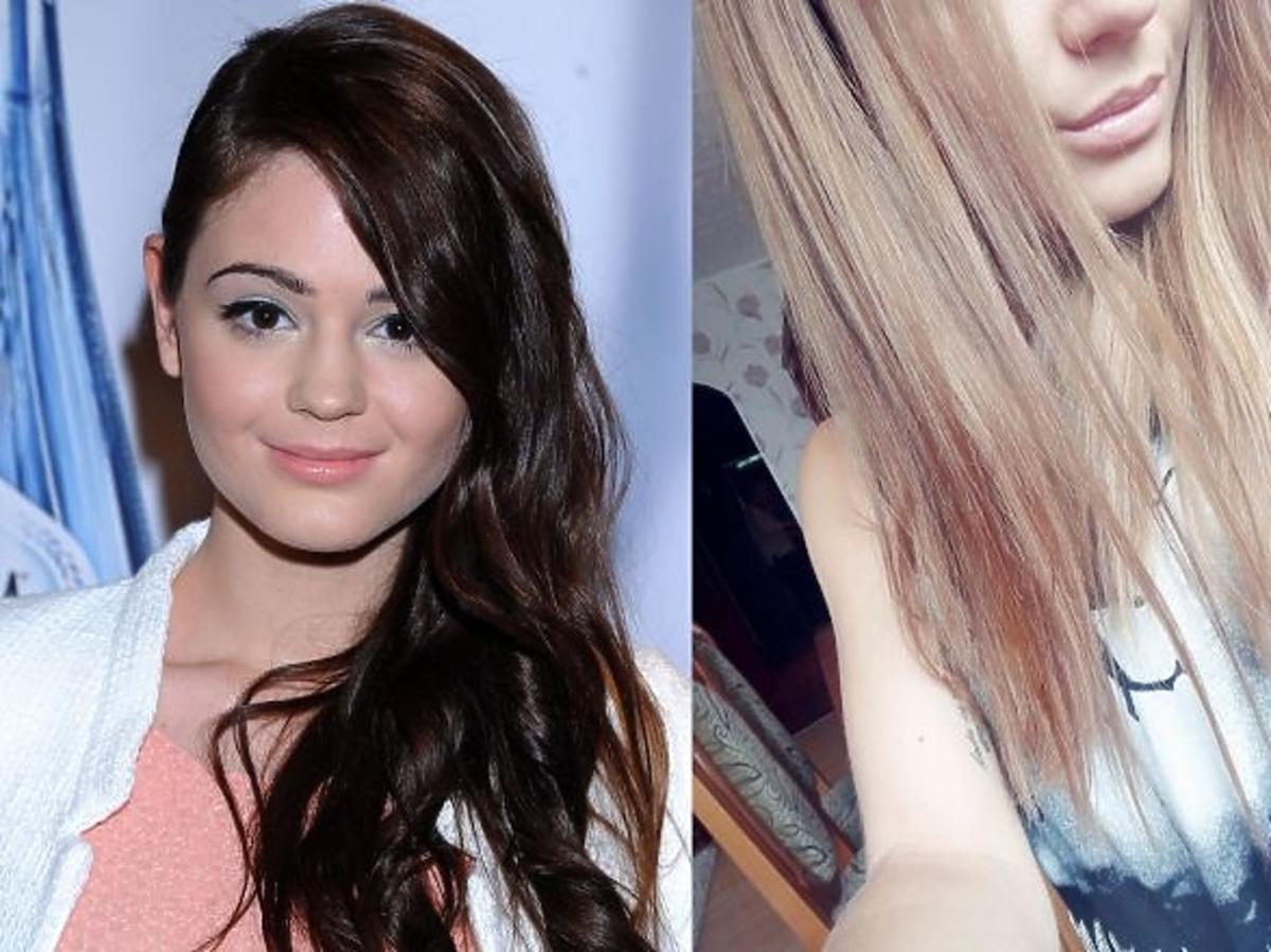 Honey przefarbowała włosy na blond