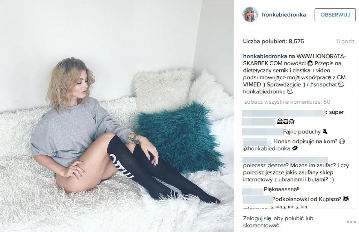 Honorata Skarbek pochwaliła się nogami na Instagramie