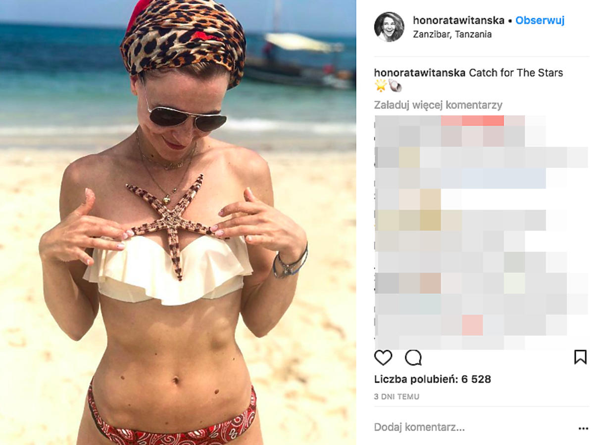 Honorata Witańska w bikini na Zanzibarze