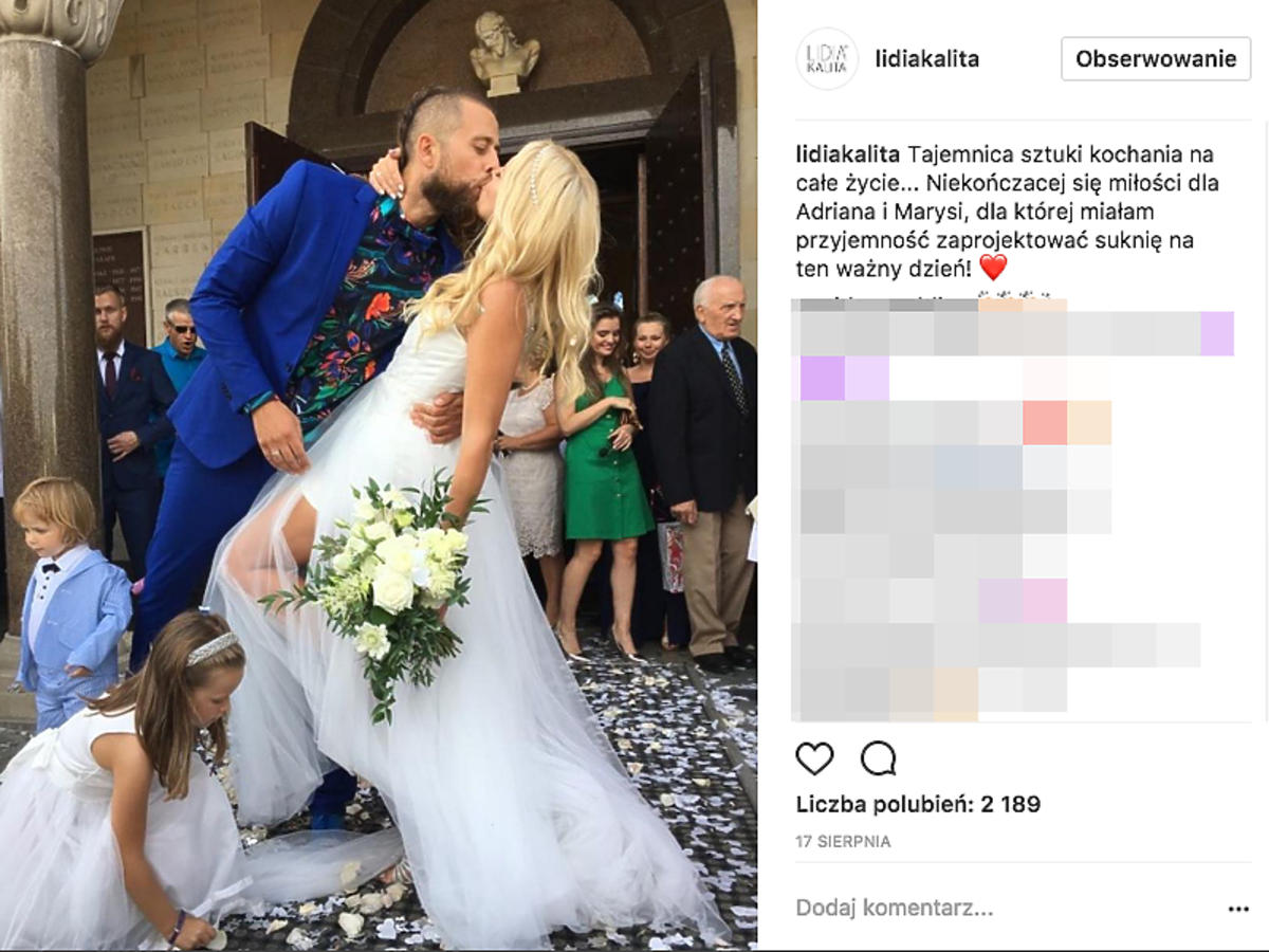 Ile Maria Sadowska zapłaciła za ślub?
