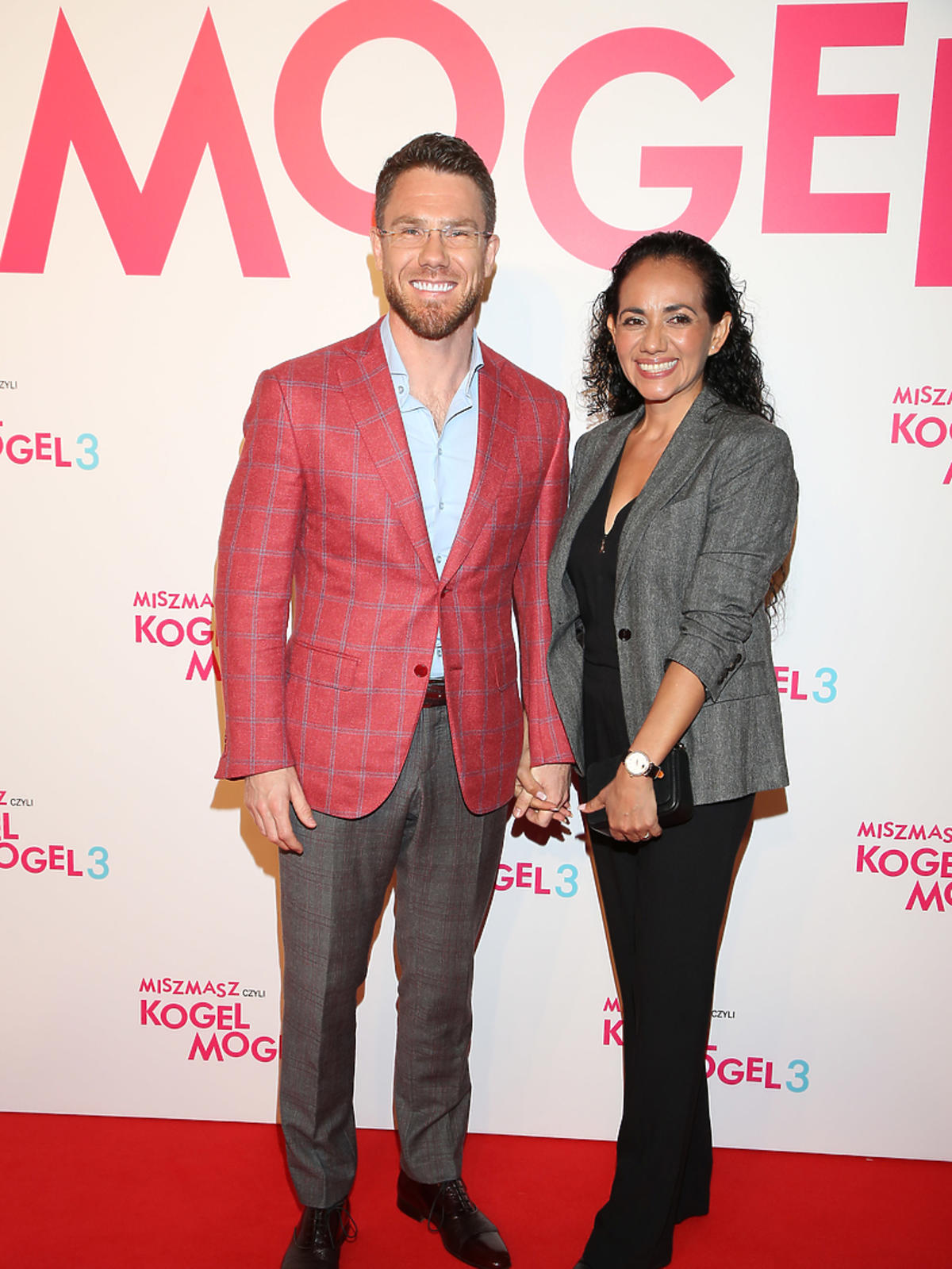 Iliana Ramirez i Mateusz Grzesiak na premierze Kogel Mogel