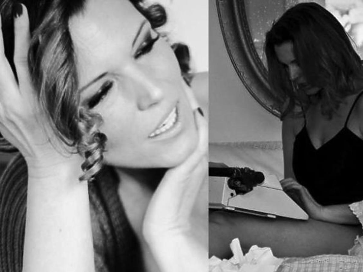 Ilona Felicjańska promuje książkę "Wszystkie odcienie czerni"