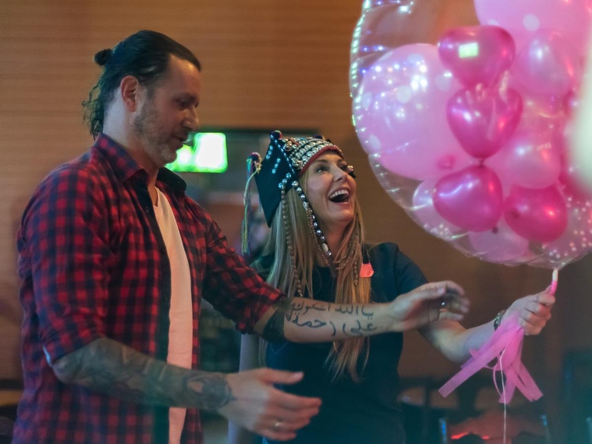 Iron Majdan - Małgorzata Rozenek i Radek Majdan na planie show
