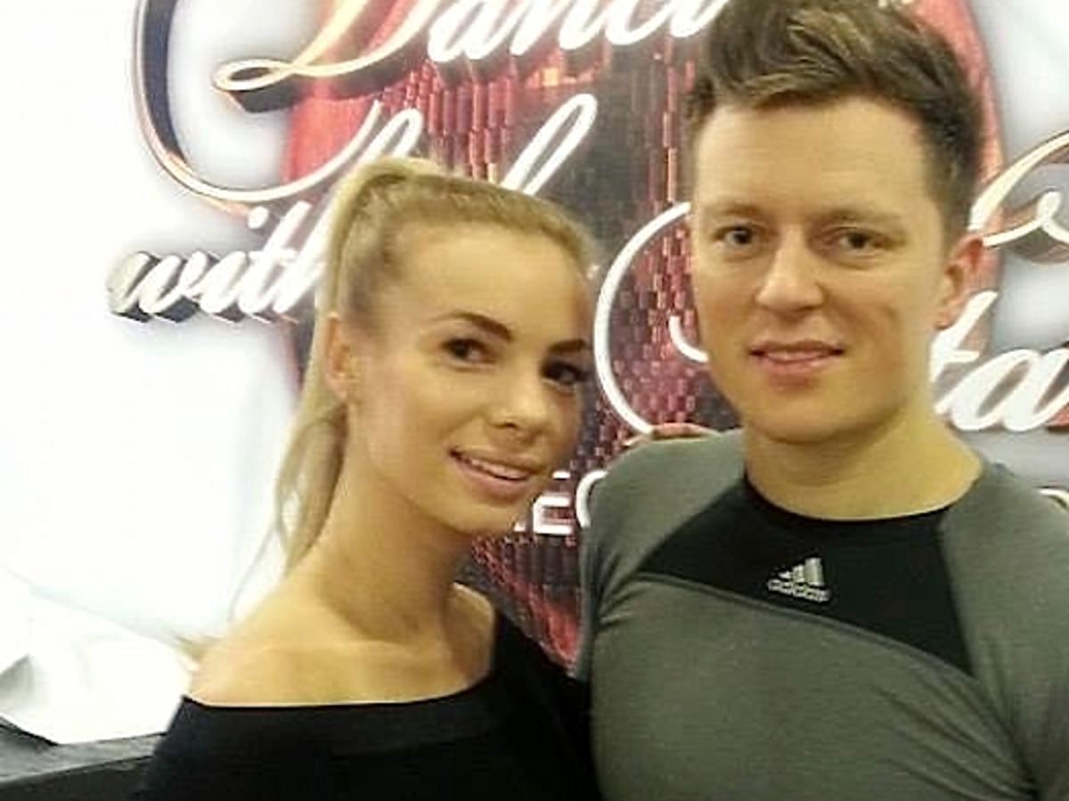 Izabela Janachowska i Rafał Brzozowski na treningu do Tańca z gwiazdami 2014