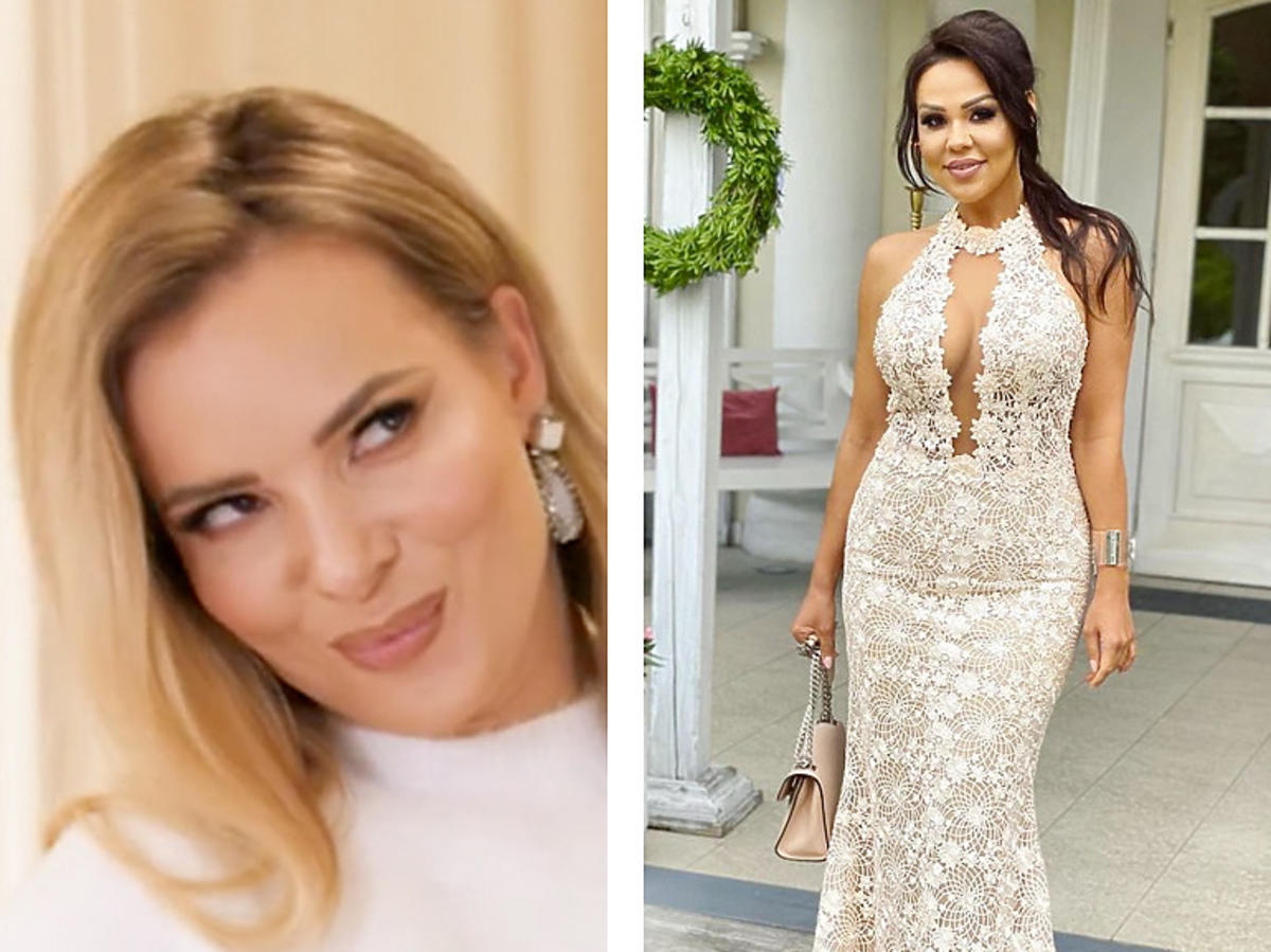 Izabela Janachowska ocenia suknię Sylwii Bomby na ślubie koleżanki