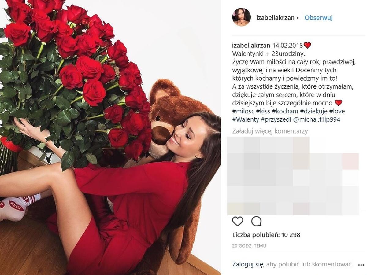 Izabella Krzan jest zakochana?