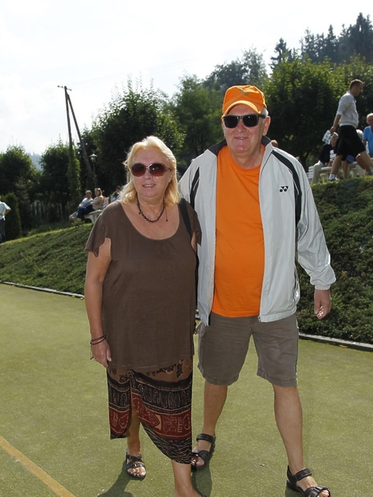 Jacek Cygan z żoną na Turnieju Tenisa Ziemnego Artystów Polskich Beskid Cup 2013 