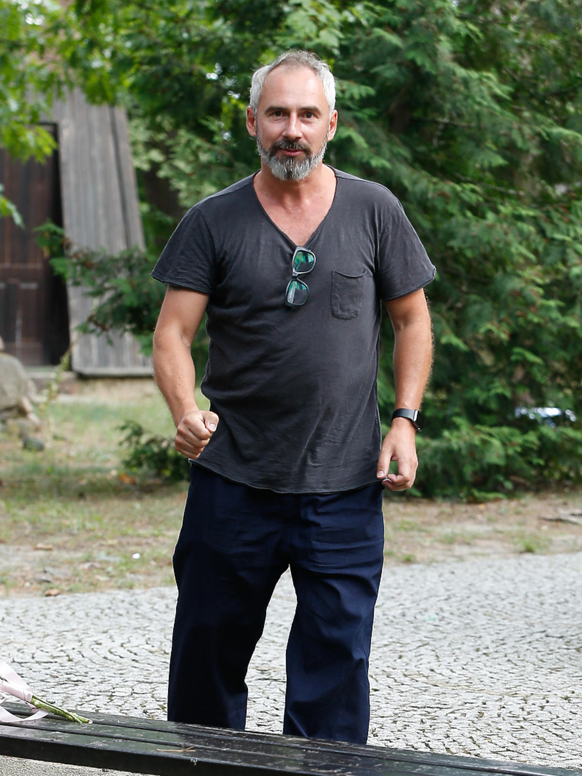 Jacek Kopczyński na ślubie aktorkiej pary z Na Wspólnej