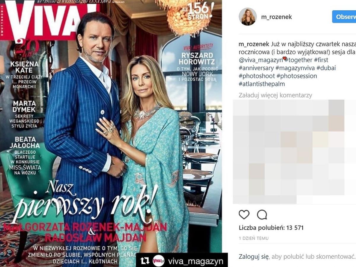 Jak Małgorzata Rozenek i Radosław Majdan spędzili pierwszą rocznicę ślubu?