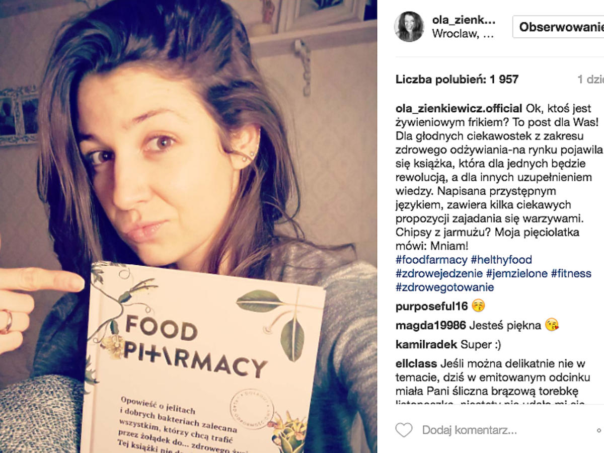 Jaką dietę stosuje Aleksandra Zienkiewicz?