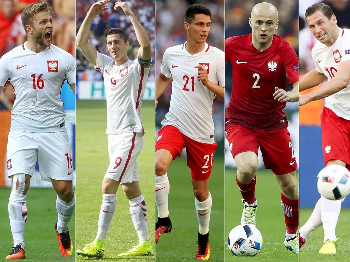 Jakub Błaszczykowski, Robert Lewandowski, Bartosz Kapustka, Michał Pazdan, Grzegorz Krychowiak