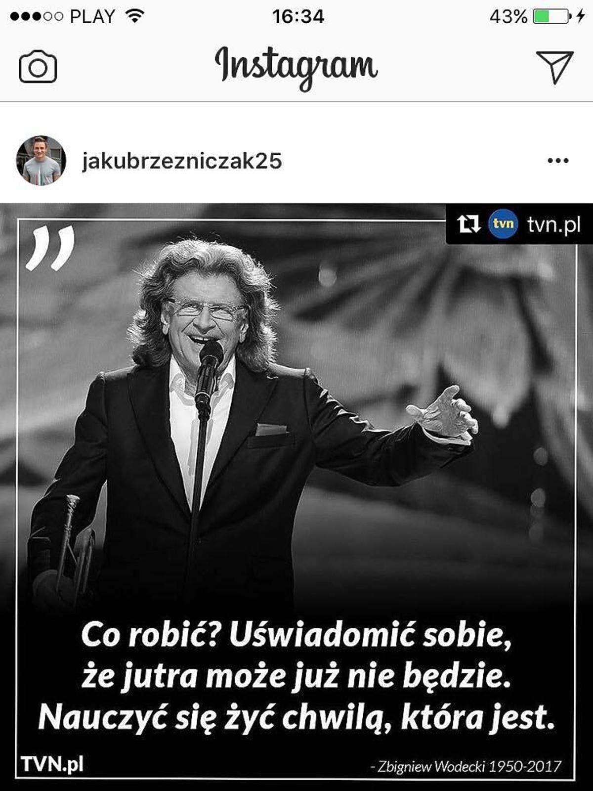 Jakub Rzeźniczak żegna Zbigniewa Wodeckiego