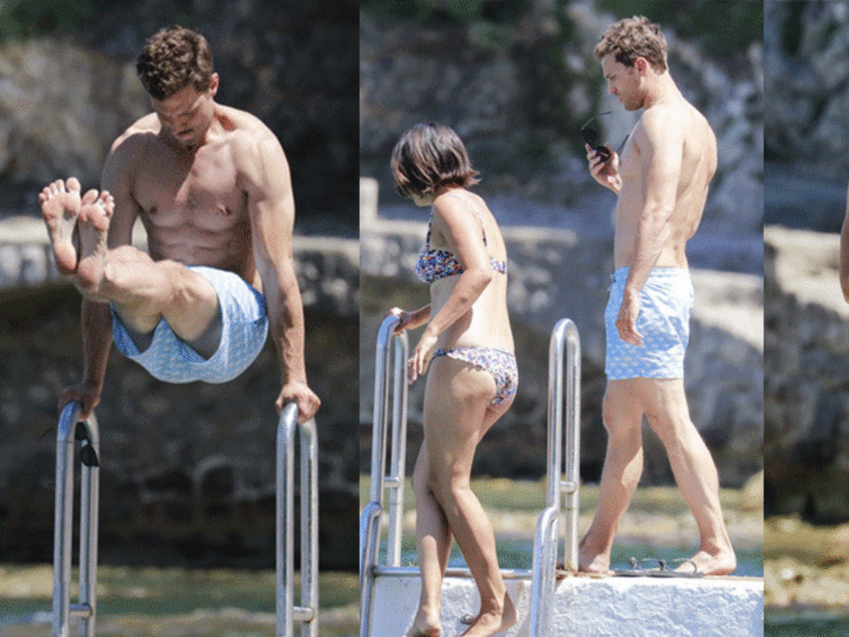 Jamie Dornan bez koszulki na wakacjach