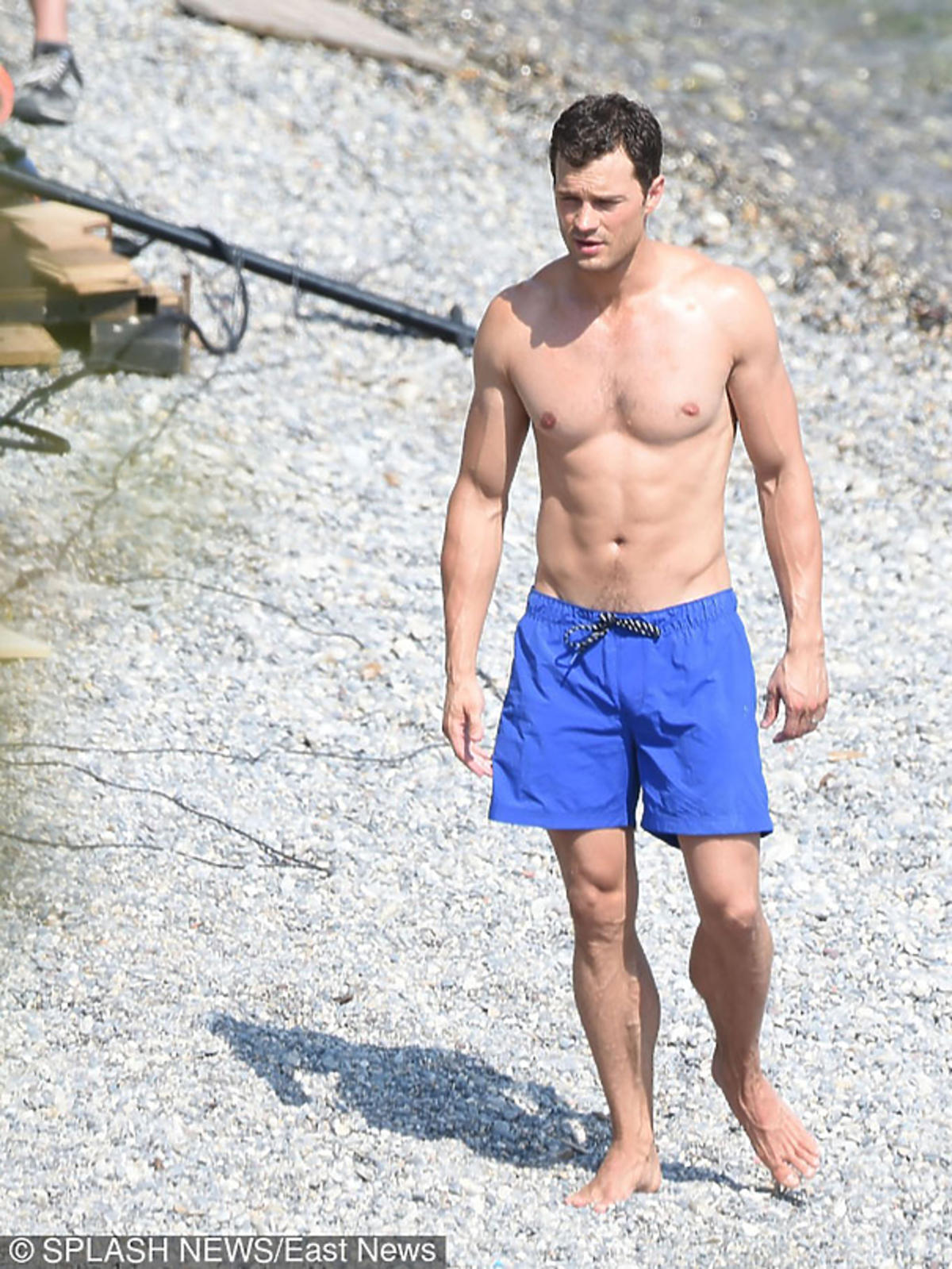 Jamie Dornan na planie Nowego oblicza Greya
