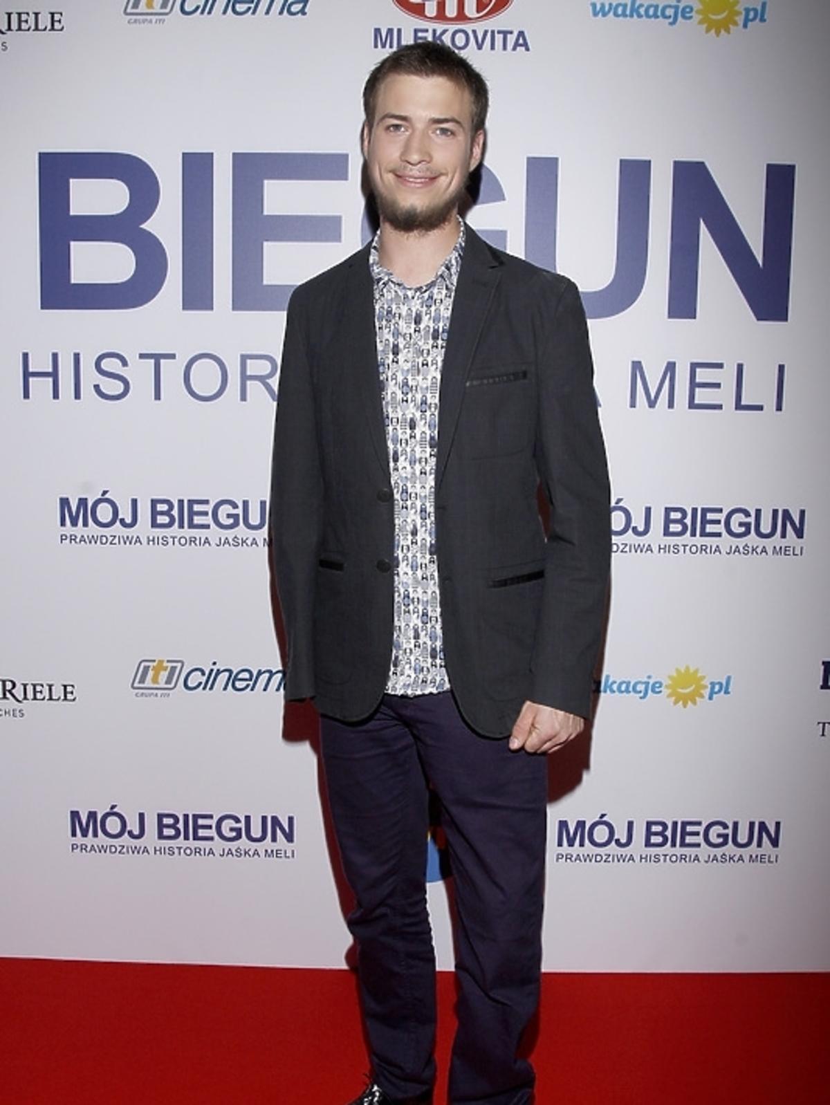Jan Mela na premierze filmu
