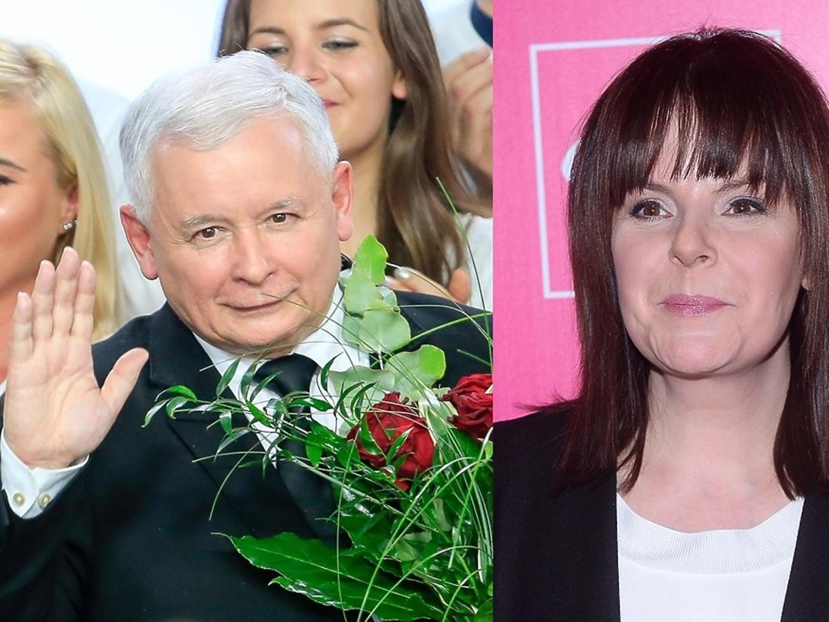 Jarosław Kaczyński i Karolina Korwin Piotrowska