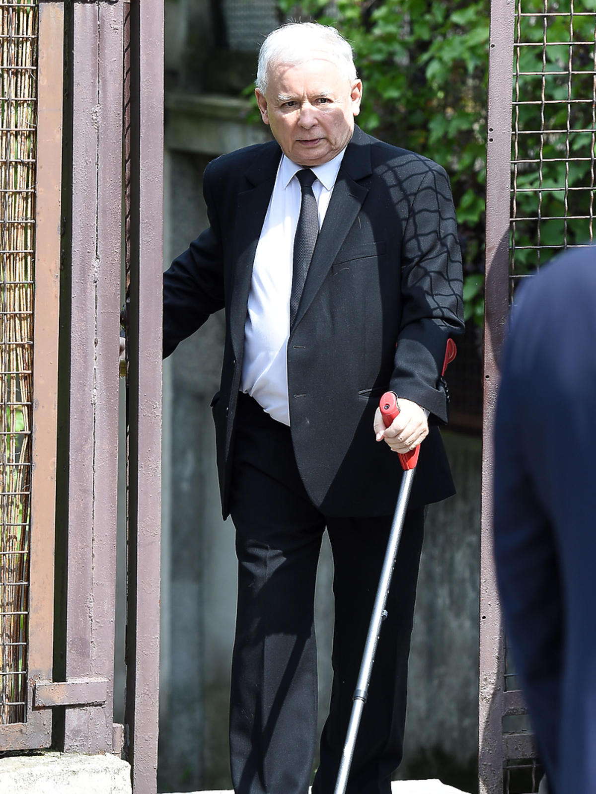 Jarosław Kaczyński na ślubie Marty Kaczyńskiej