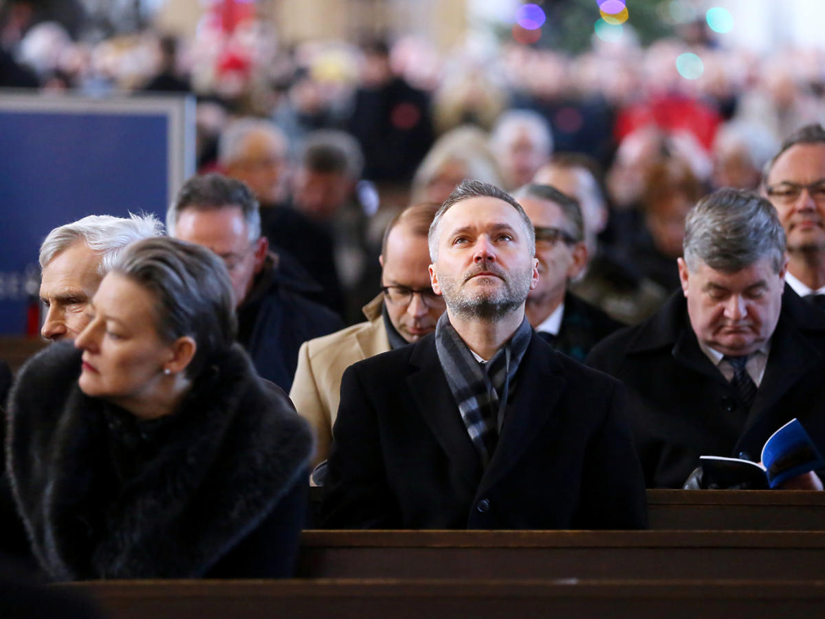 Jarosłąw Wałęsa na pogrzebie prezydenta Gdańska Pawła Adamowicza