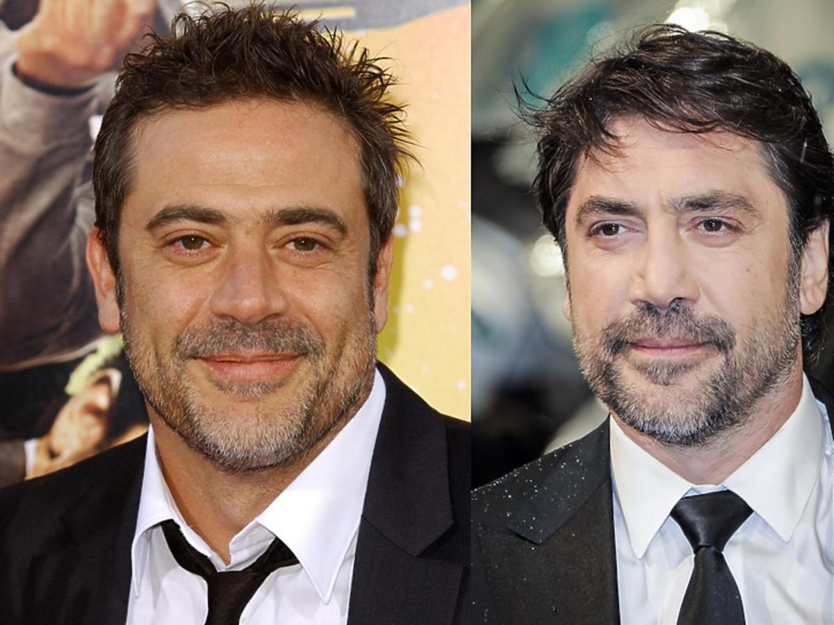 jeffrey dean morgan i javier bardem zestawione portrety obu aktorów, pokazujące, że są podobni