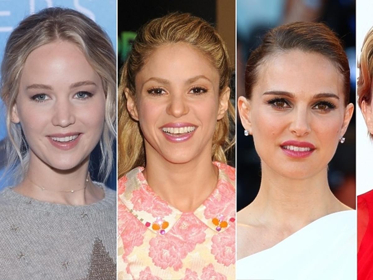 Jennifer Lawrence, Shakira, Natalie Portman, Scarlett Johansson
