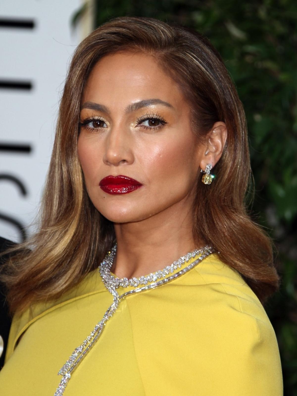 Jennifer Lopez na rozdaniu Złotych Globów 2016