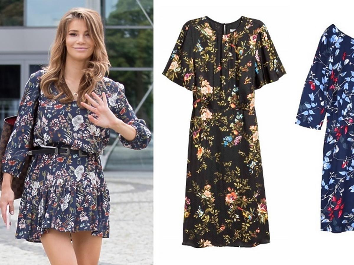 Jesień 2017: Sukienki w kwiaty: H&M, Zara, Reserved