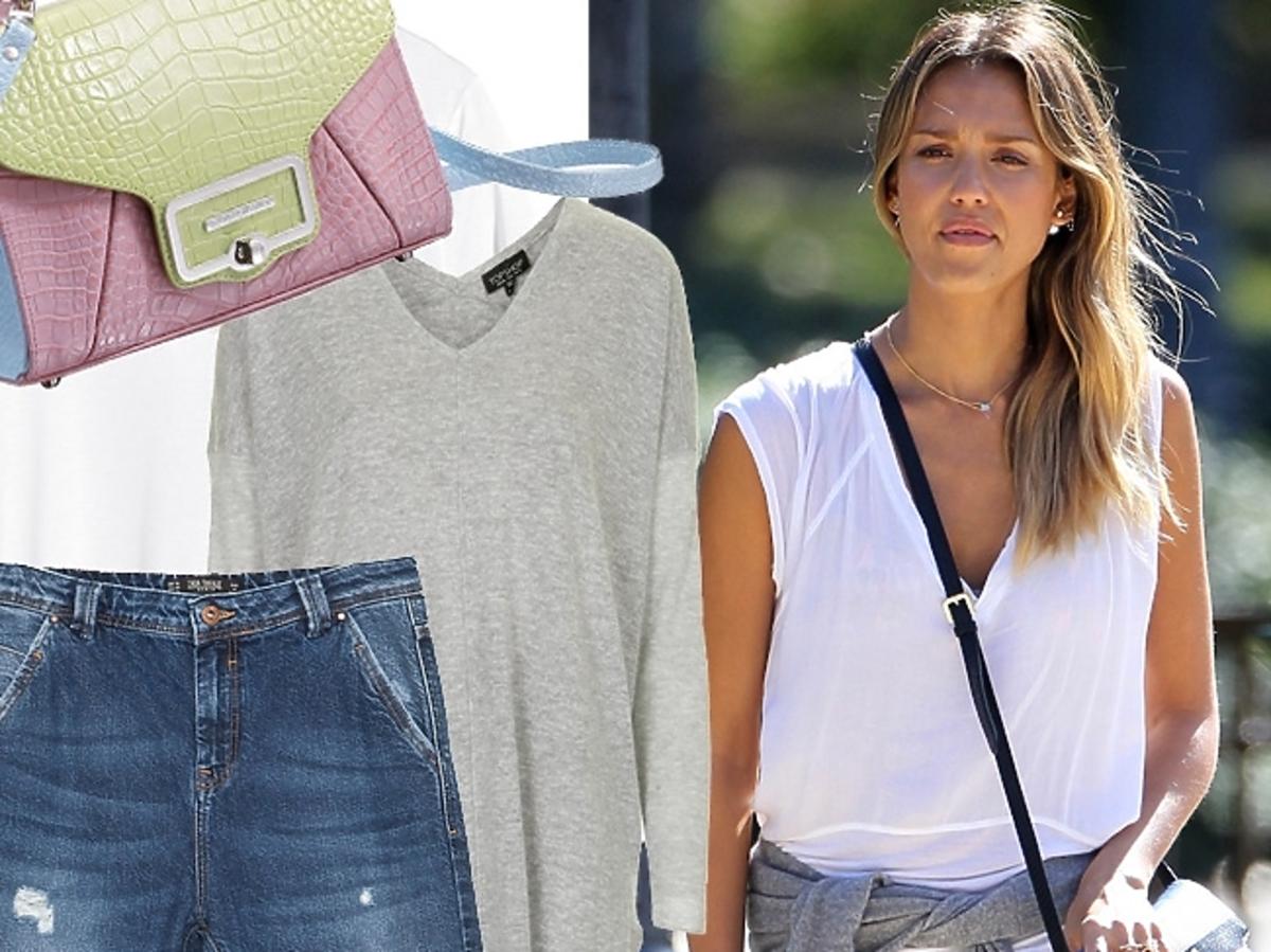 Jessica Alba w dżinsach