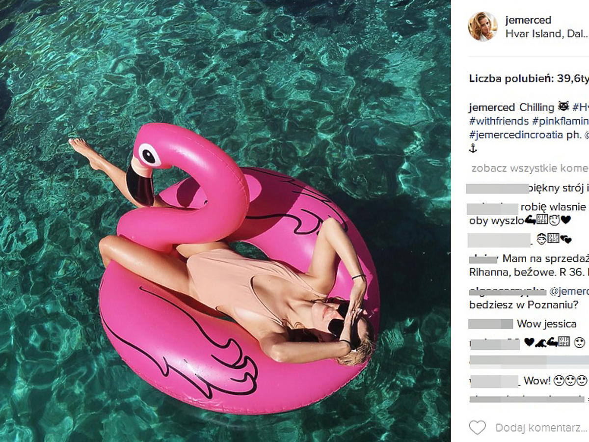 Jessica Mercedes na wakacjach w Chorwacji 