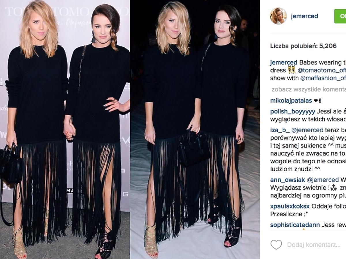 Jessica Mercedes w sukience z frędzlami