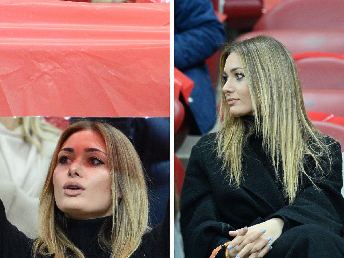 Jessica Ziółek na meczu Polska-Łotwa