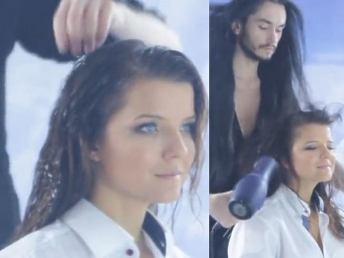 Joanna Horodyńska u fryzjera