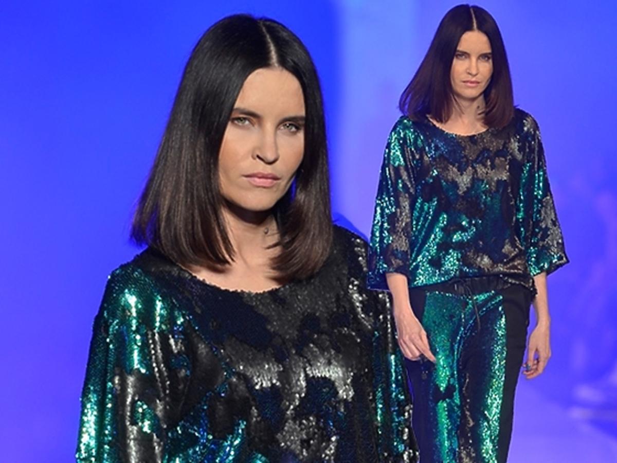 Joanna Horodyńska w roli modelki na Fashion Weeku
