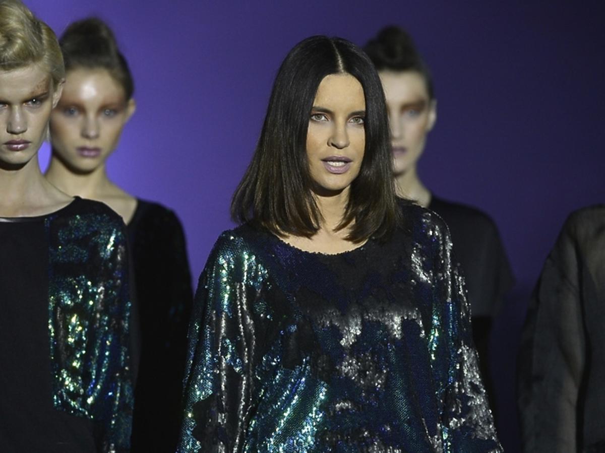 Joanna Horodyńska w roli modelki na Fashion Weeku