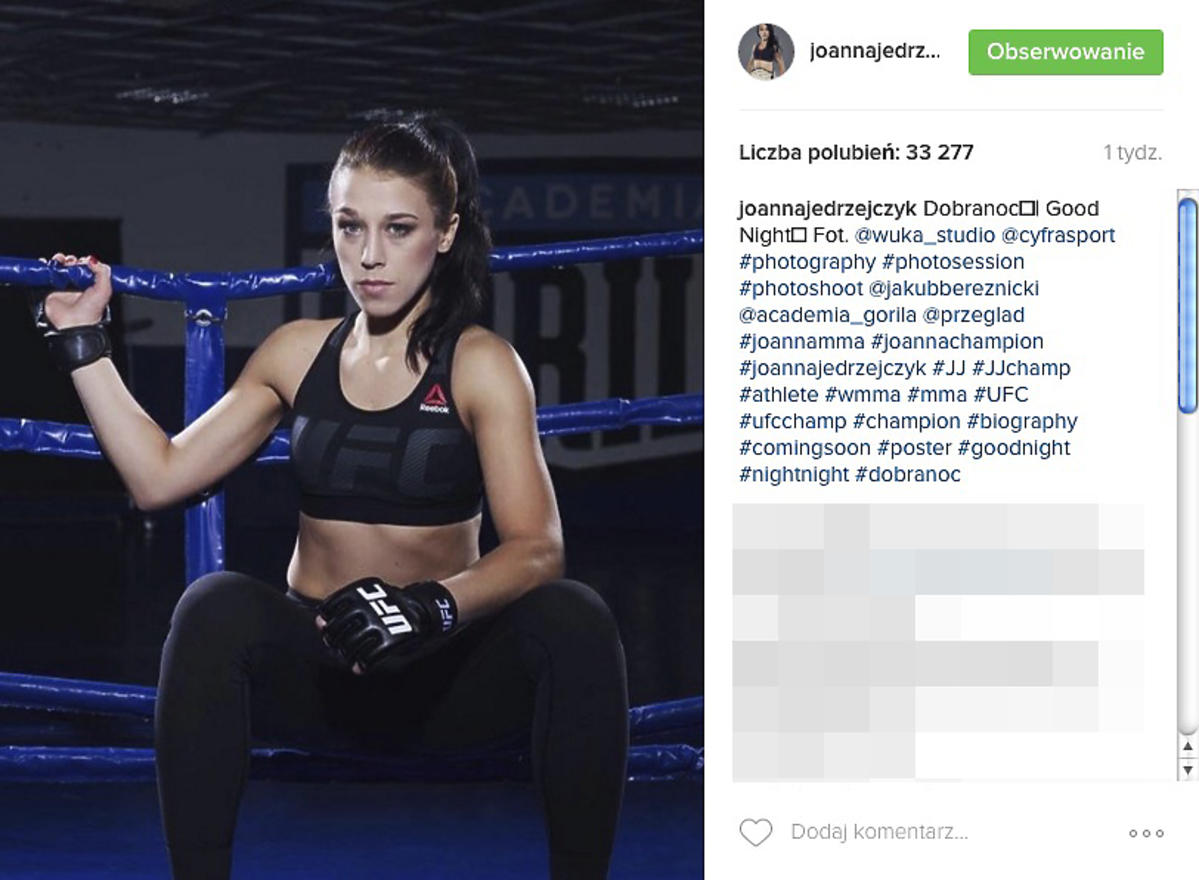 Joanna Jędrzejczyk na ringu