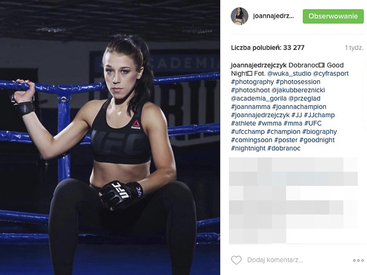 Joanna Jędrzejczyk na ringu