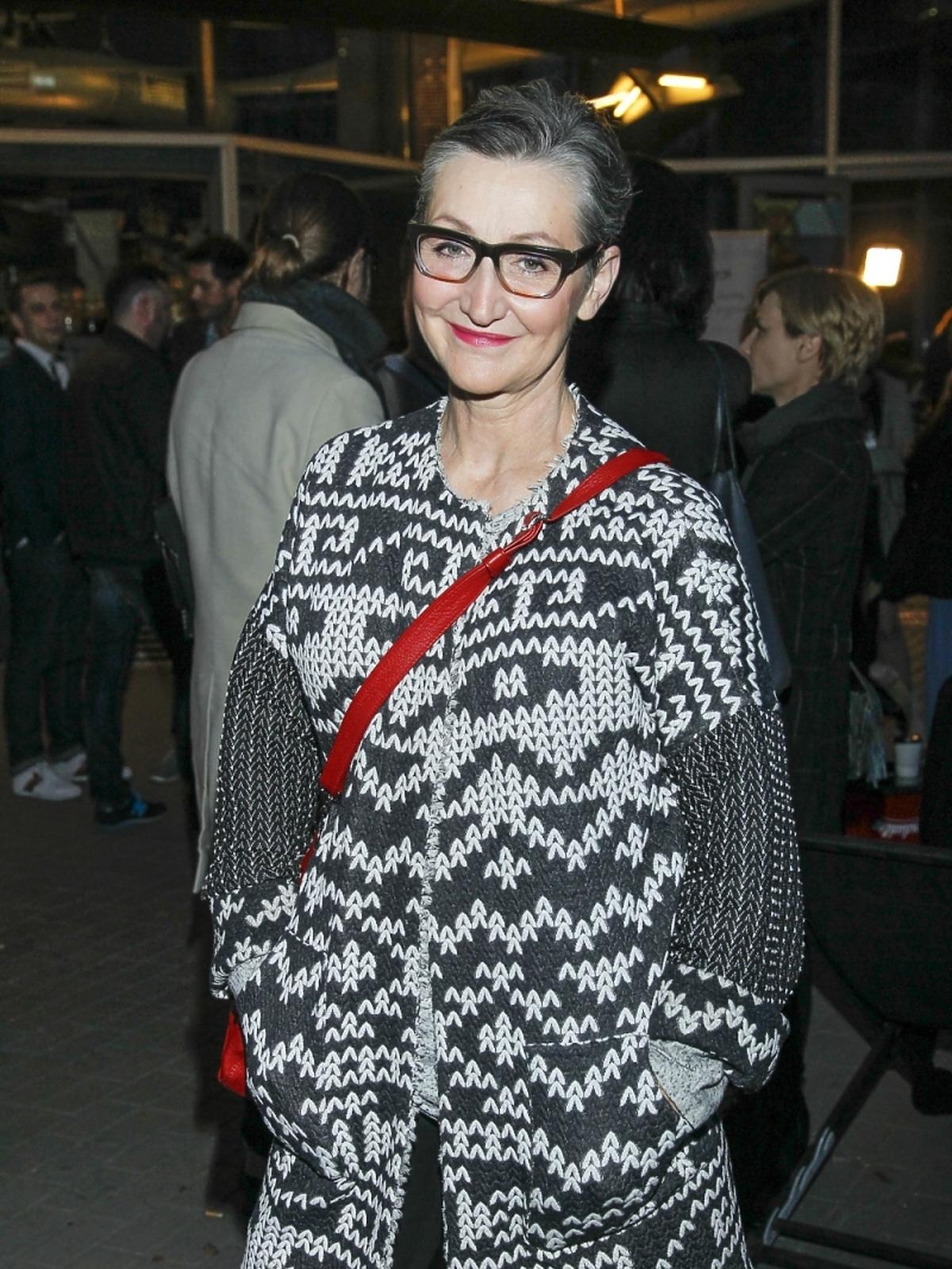 Joanna Klimas na premierze książki Beaty Sadowskiej