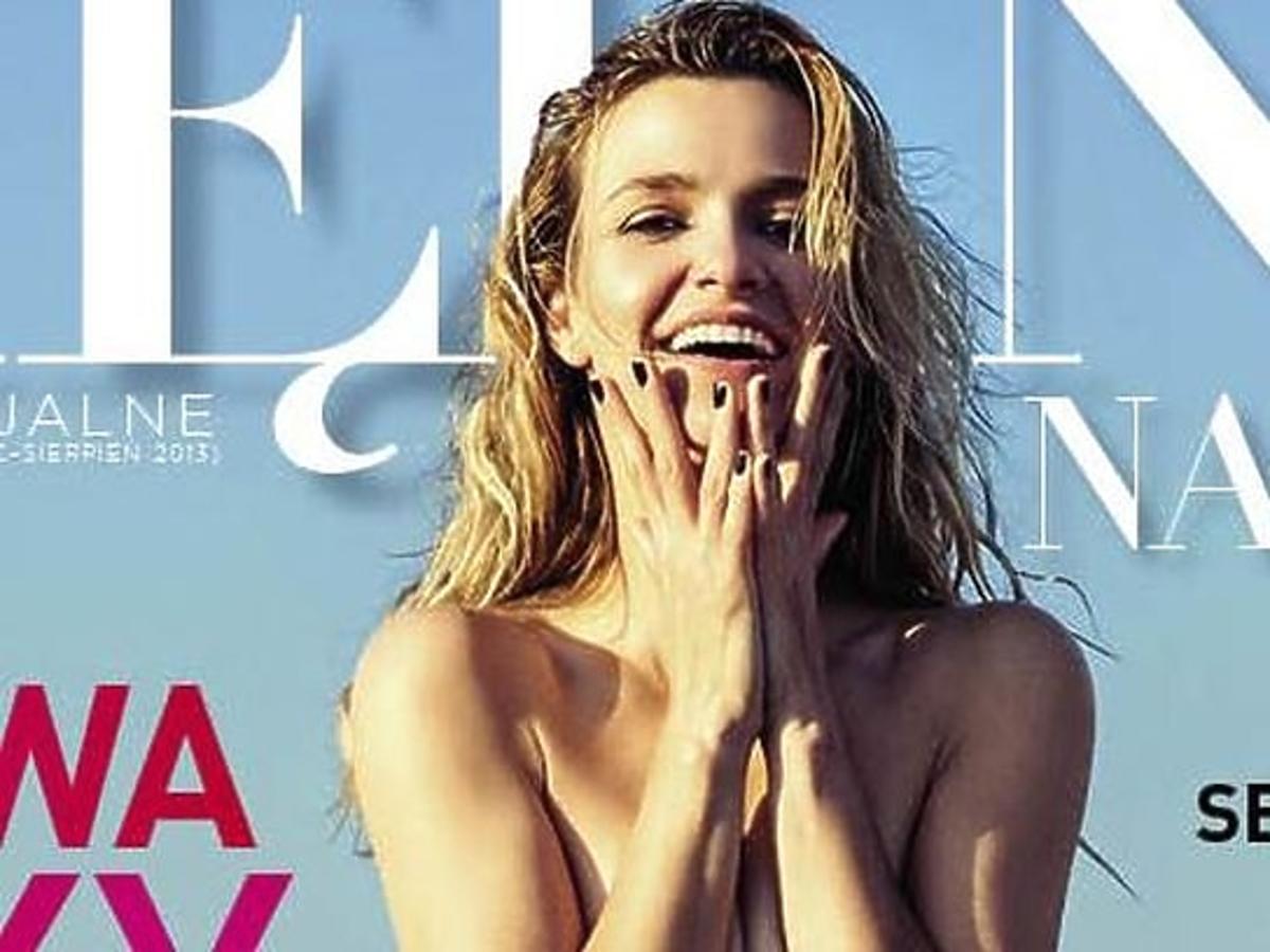 Joanna Koroniewska topless na okładce "Viva! Piękna na lato"