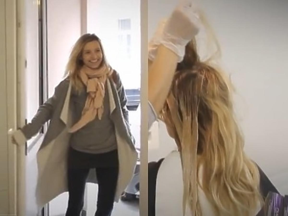 Joanna Koroniewska u fryzjera