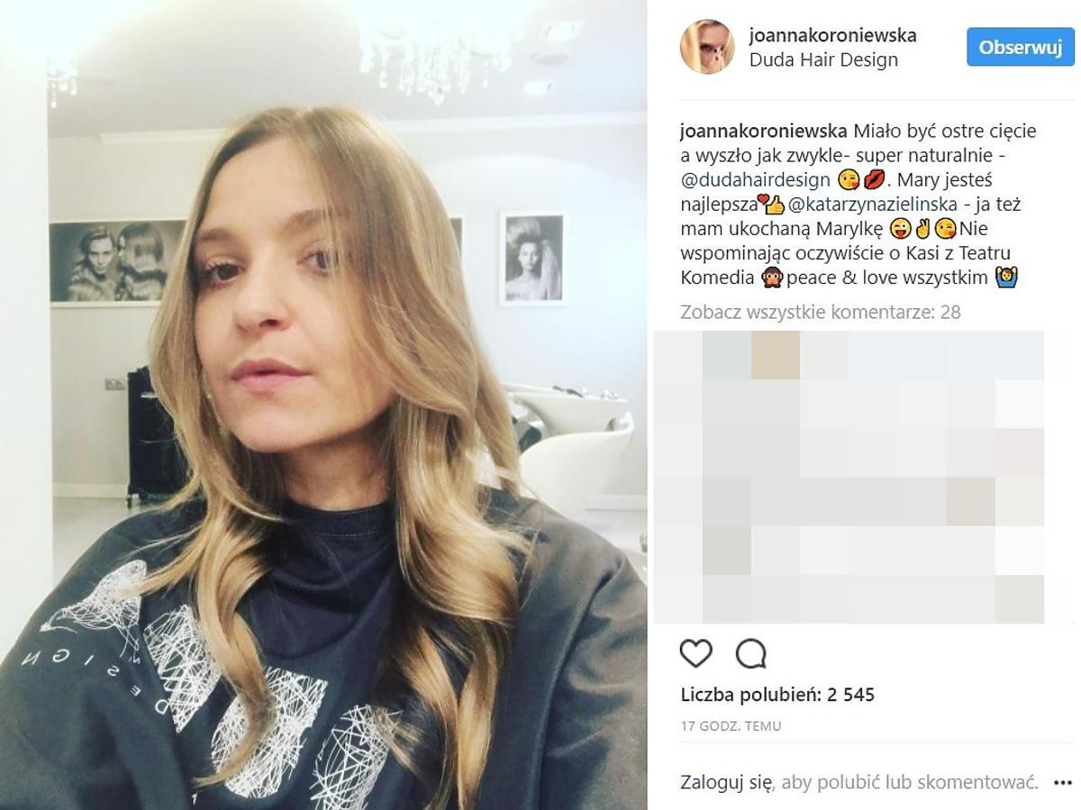 Joanna Koroniewska zmieniła fryzurę
